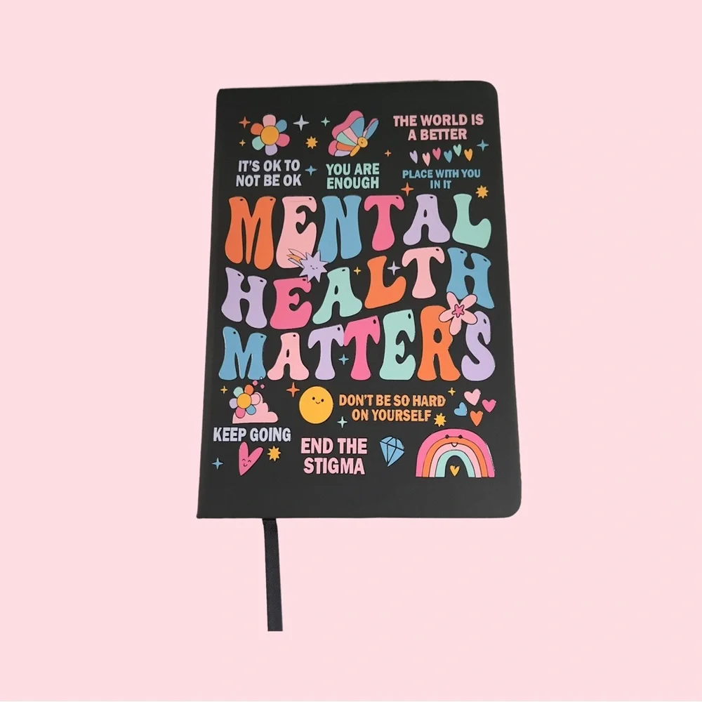 Handmade Mental Health Matters Journal | Self Care Wellness Diary